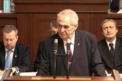 Celý proslov Miloše Zemana v Poslanecké sněmovně