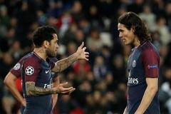 LM, PSG-Real: Daniel Alvés a Edinson Cavani