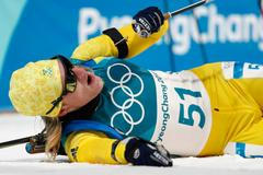 Sebastian Samuelsson ve vytrvalostním závodě na ZOH 2018