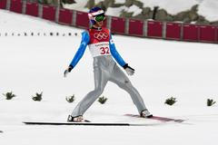 Čestmír Kožíšek, kvalifikace skoků na středním můstku, ZOH v Pchjongčchangu