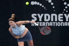 Petra Kvitová na turnaji v Sydney 2018