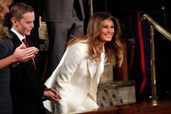 Trumpová se na veřejnosti moc neobjevuje. Na projev svého manžela do Kongresu ale přišla