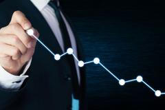 Ekonomika / Grafy / Vývoj / Pokles / Ilustrační snímek / Shutterstock