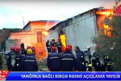 Snímek z ázerbájdžánské televize z požáru rehabilitačního střediska pro drogově závislé v Baku.