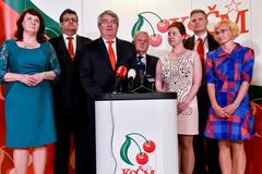 Předseda KSČM Vojtěch Filip, mimořádný sjezd KSČM, 21.4.2018