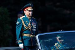 Vojenská přehlídka v Moskvě, 9. května 2018, Sergej Šojgu