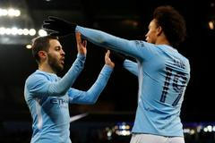 Bernardo Silvaa Leroy Sané v FA Cupu 2018