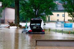 Záplavy v Německu, Triffern, Bavorsko