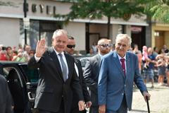 Miloš Zeman a Andrej Kiska v Hodoníně