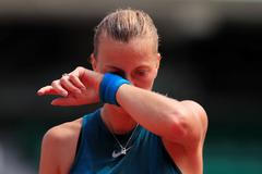 Roland Garros obrazem: Kvitová se potila dvě hodiny, Nadal moknul a holub byl v roli novináře