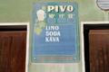 hospoda pivo cedule nápis