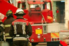 Ilustrační fotografie, hasič, hasiči, Německo, 2018