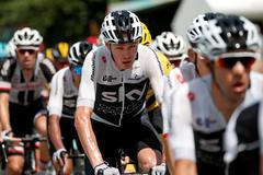 Chris Froome v 17. etapě Tour de France 2018