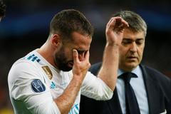 fotbal, Liga mistrů 2017/2018, Real Madrid - Liverpool, zraněný Daniel Carvajal