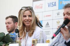 Ester Ledecká převzala klíč od Prahy od primátorky Adriany Krnáčové, 19.3.2018