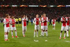 Finále Evropské ligy mezi Manchesterem United a Ajaxem Amsterdam