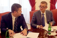 Podpis koaliční smlouvy mezi ANO a ČSSD