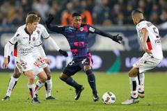 Brazilský fotbalista Malcom v dresu Bordeaux