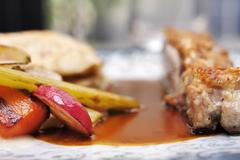 1/4 kuřete s lívanci