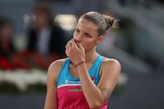 Karolína Plíšková na turnaji v Madridu