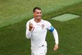 Cristiano Ronaldo slaví gól v zápase Portugalsko - Maroko na MS 2018