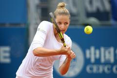 Kristýna Plíšková ve finále turnaje J&T Banka Prague Open 2017
