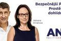 Babiš Krnáčová plakát komunální volby
