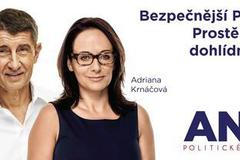 Babiš Krnáčová plakát komunální volby