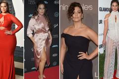 Rozparky, upnuté šaty, vysoký pas. Módní doporučení plus size modelky