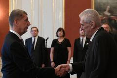 Miloš Zeman Andrej Babiš první jmenování premiérem prosinec 2017