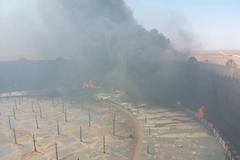 Požár ropného terminálu v Libyi