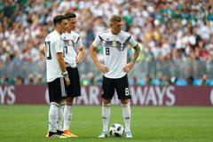 Zklamaní Němci v zápase Německo - Mexiko na MS 2018