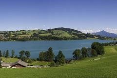 Jezero Irrsee v Rakousku