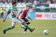 fotbal, HET liga 2017/2018, Bohemians 1905 - Sparta, Josef Jindřišek a Nicolae Stanciu