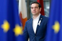 Řecký premiér Alexis Tsipras na summitu EU.