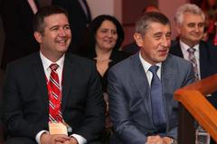 Sjezd odborářů ČMKOS 27.4.2018 - Andrej Babiš a Jan Hamáček