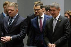 Babiš, Morawiecki a Fico v Bruselu