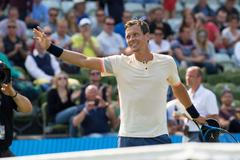 Tomáš Berdych na turnaji ve Stuttgartu 2018