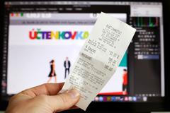 Ilustrační fotografie, účtenkovka, účtenková loterie, EET, 2018