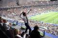 Emmanuel Macron na finále MS ve fotbale 2018