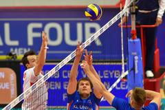 volejbal, Evropská liga 2018, semifinále, Česko - Turecko, Jakub Janouch, Adam Zajíček