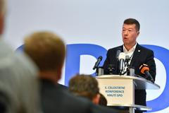 Tomio Okamura na volební konferenci