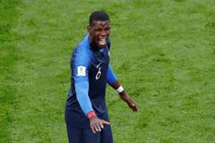 Paul Pogba v zápase Francie - Peru na MS 2018