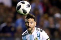 fotbal, MS 2018, Lionel Messi při tréninku Argentiny