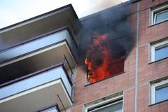 Požár bytu ve Zlíně