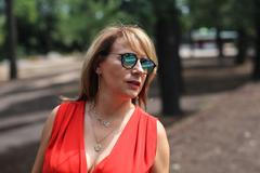 Adriana Krnáčová na prohlídce pražského Výstaviště