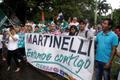 Příznivci bývalého prezidenta Ricarda Martinelliho
