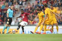 Guélor Kanga v zápase 7. ligového kola Sparta - Dukla.