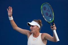 US Open 2018, 2. kolo, Vondroušová - Bouchardová