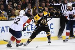 hokej, NHL 2017/2018, Boston - Florida, David Pastrňák